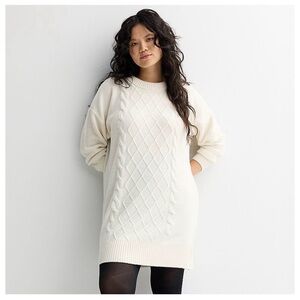 NWT - Women's Cream Cable Knit Sweater